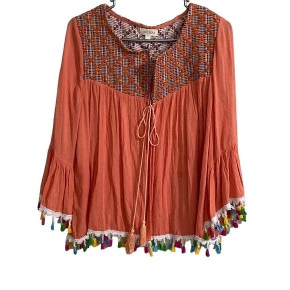 Velzera open cardigan women embroidered bell sleeves S y2k fairy boho festival